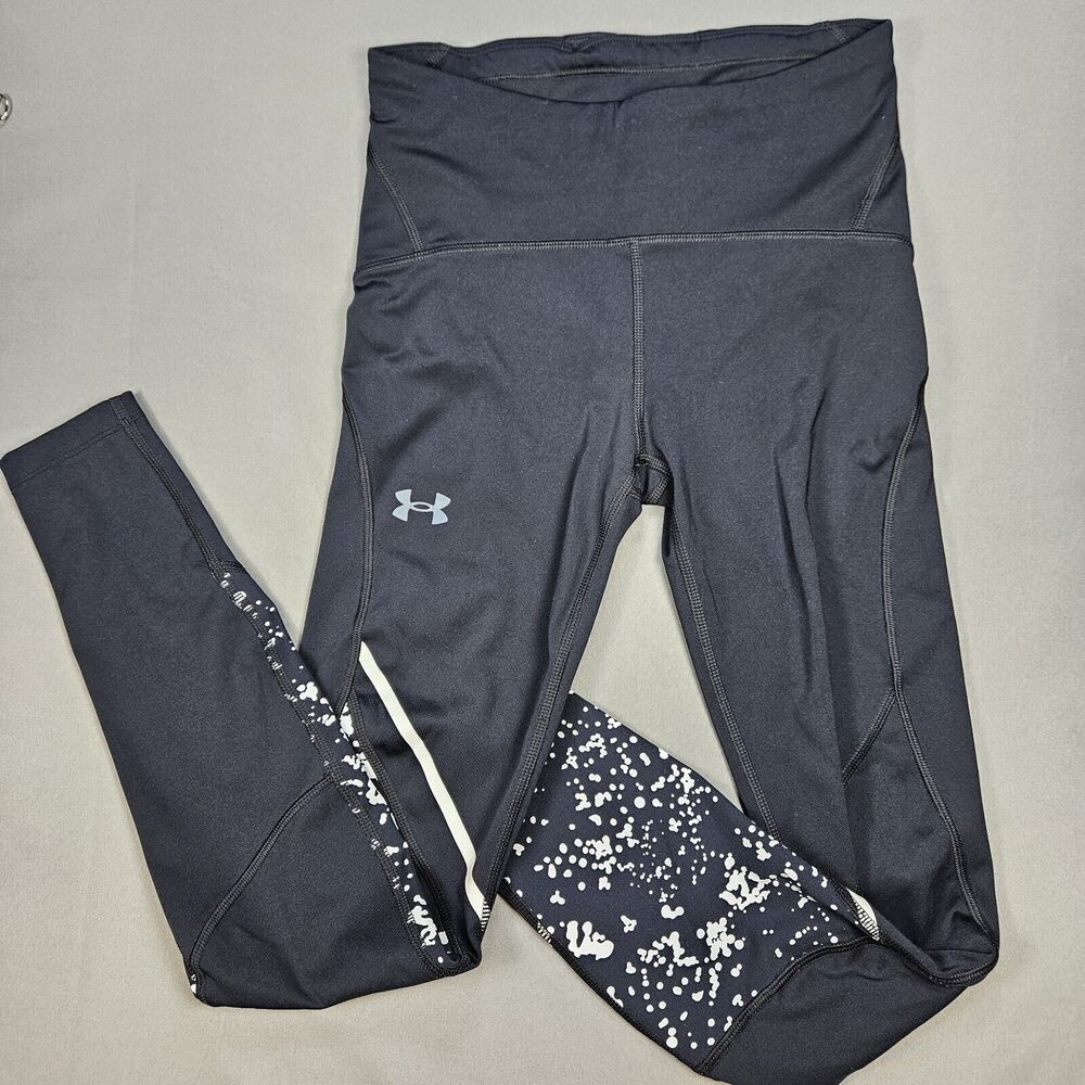Under Armour High Rise Women's Small Compression Leggings Yoga Pants Black